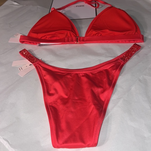 (L) 2pcs Victoria’s Secret Swim Bikini Rhinestones Set - Picture 11 of 12
